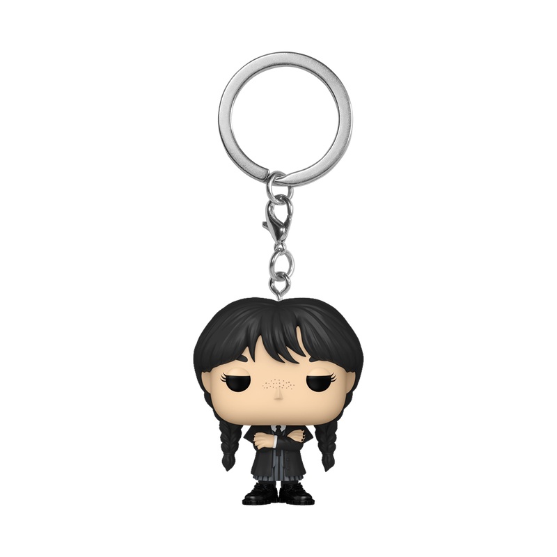 Keychain Wednesday Addams (Black Coat) 1 LLAVERO MERLINA - POR ENCARGO - Imagen 1