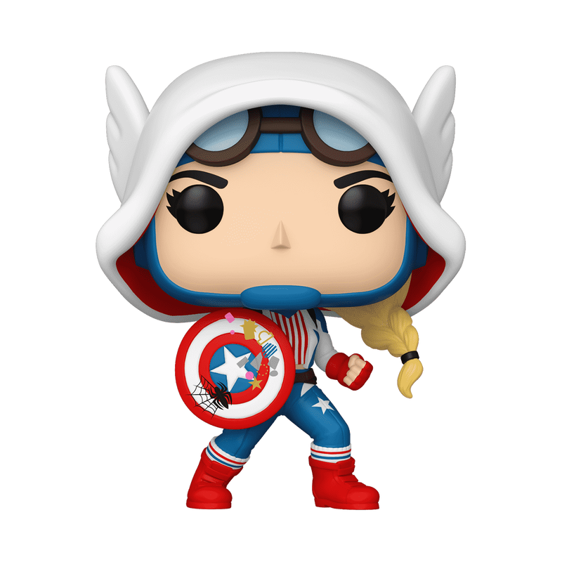 83724_Marvel_S1_CaptainAmericaGwen_POP_T7_GLAM_Frontview-WEB CAP-GWEN - POR ENCARGO - Imagen 1